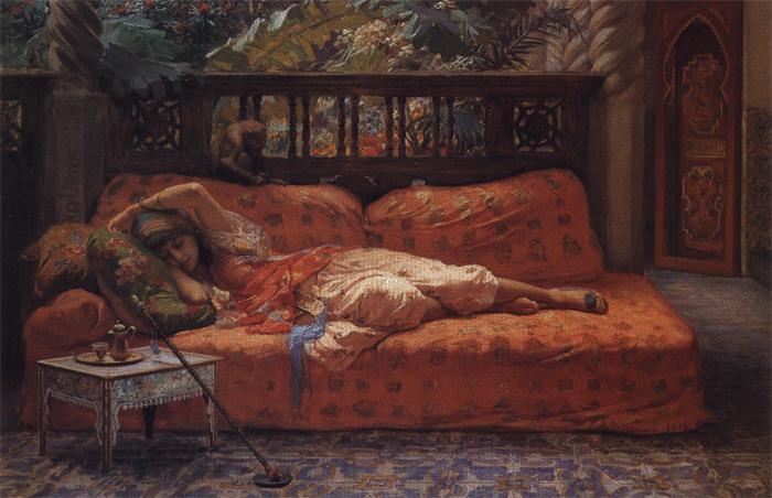 Frederick Arthur Bridgman The Siesta oil painting image